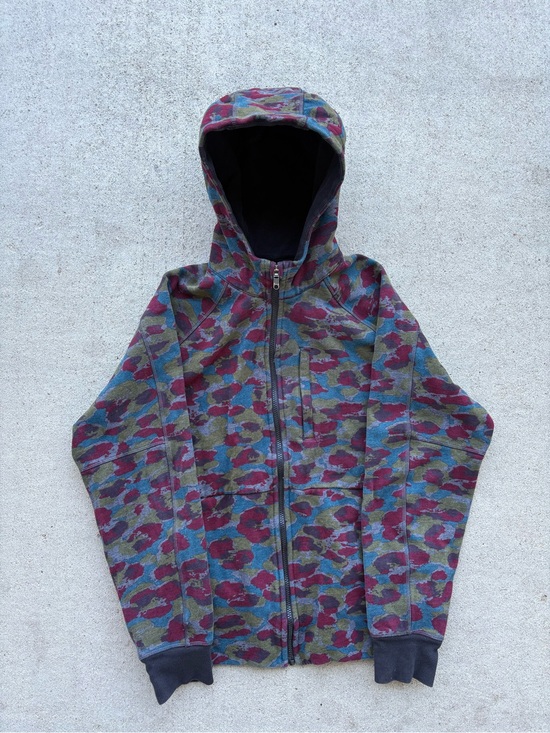 lululemon athletica Other - Lululemon Mens Heavy Cotton Full Zip Hoodie Camo Print Medium 22x27